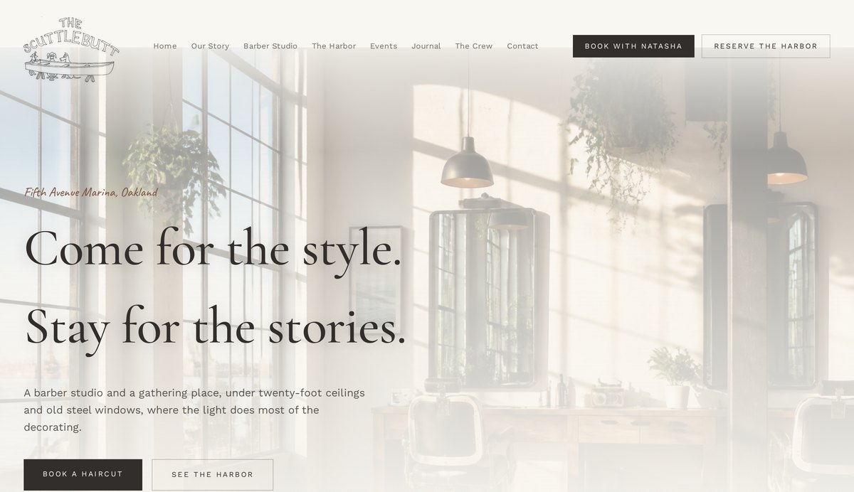 Scuttlebutt Studios — website preview